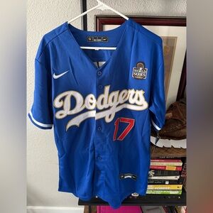 Nike Royal Blue Dodgers Jersey #17 - Ohtani